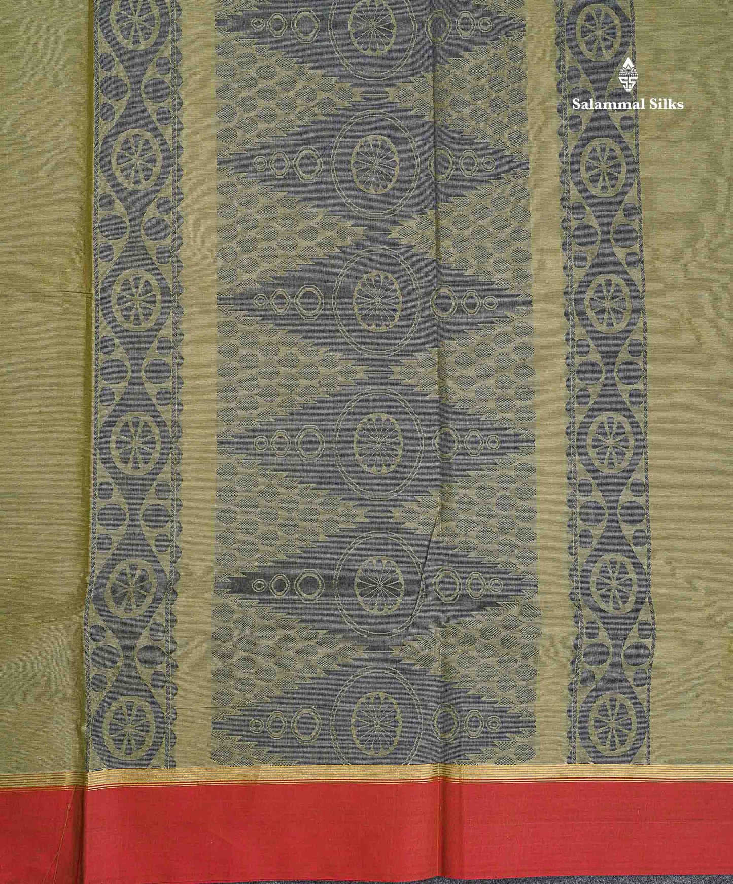 Pure Cotton Saree - Dual Tone Pink Colour Body Thread Work Butta With Brown Border