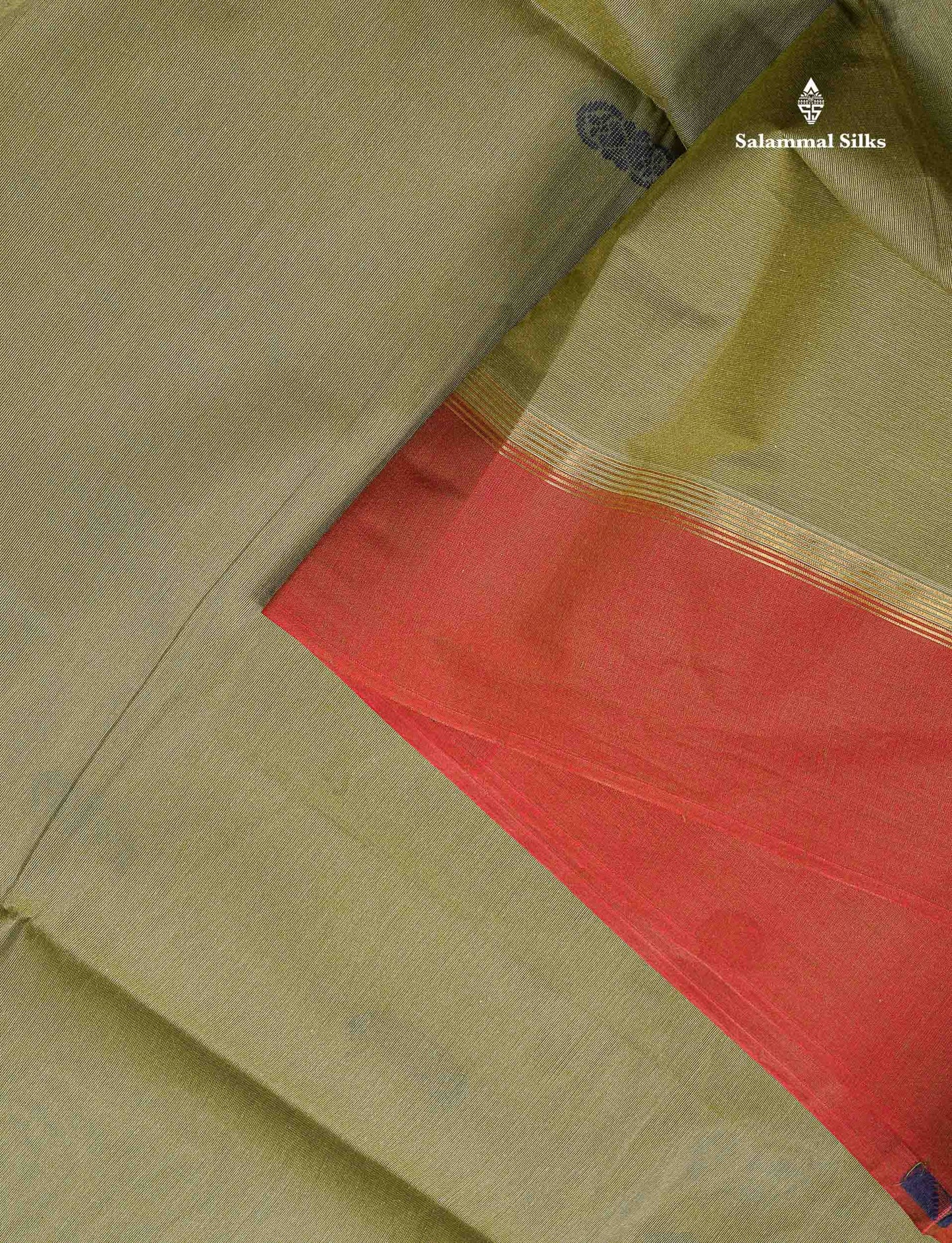 Pure Cotton Saree - Dual Tone Pink Colour Body Thread Work Butta With Brown Border