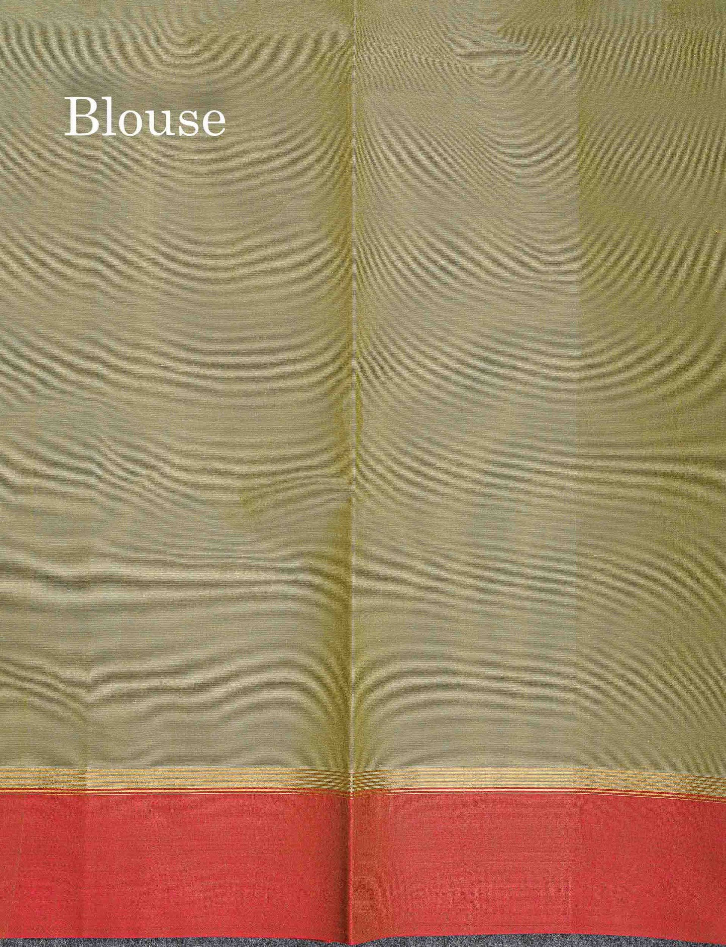 Pure Cotton Saree - Dual Tone Pink Colour Body Thread Work Butta With Brown Border