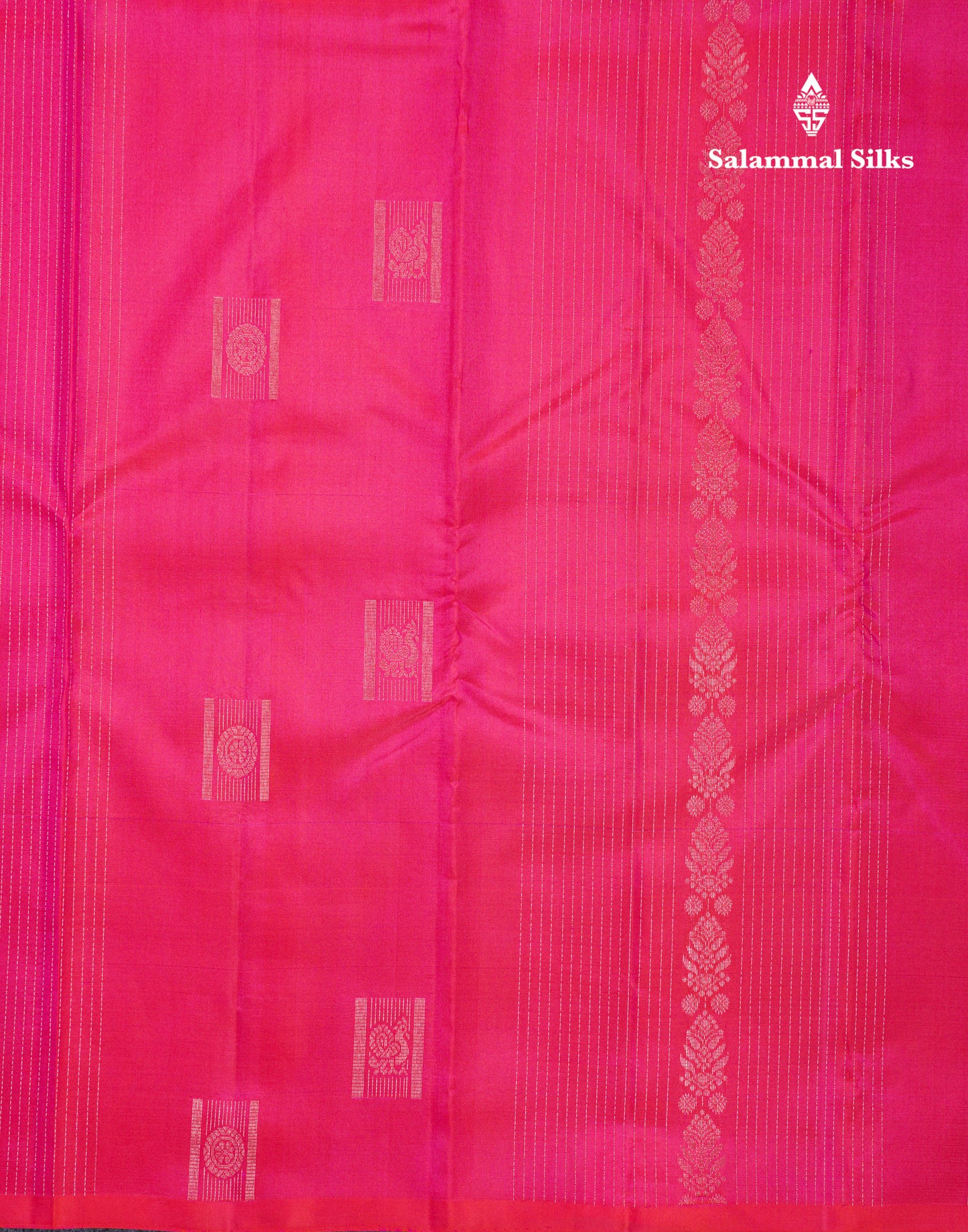 Beautiful Pink Fancy Pure Kanjivaram Silk Saree With Contrast Sapphire Green Blouse