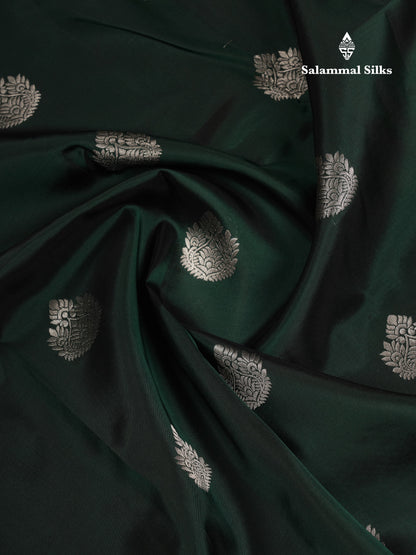 Beautiful Dual Tone Navy Blue Puremix Silk Saree With Contrast Sapphire Green Blouse