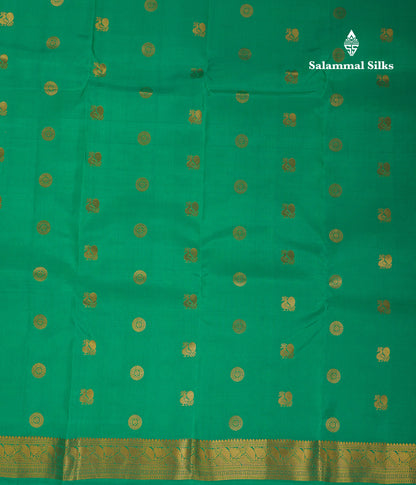 Beautiful Light Rexona Green Puremix Silk Saree With Traditional Small Border