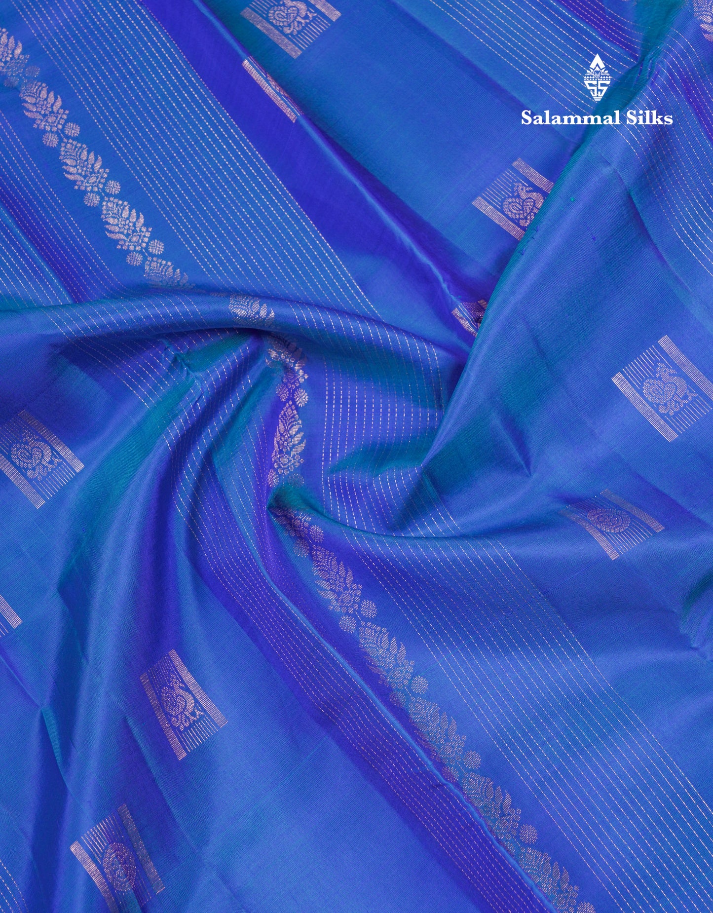 Beautiful Pink Fancy Pure Kanjivaram Silk Saree With Contrast Sapphire Green Blouse