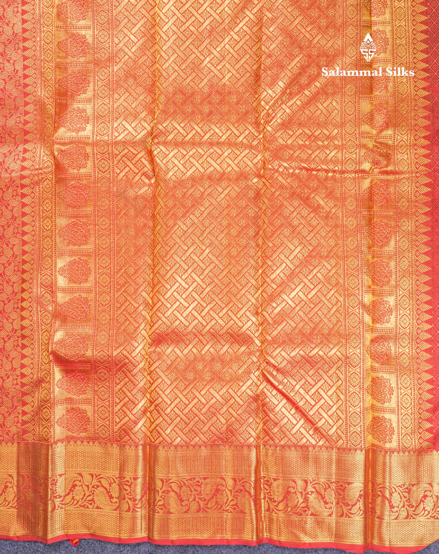 Beautiful Reddish Maroon Bridal Pure Kanjivaram Silk Saree With Traditional Border