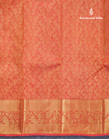 Beautiful Reddish Maroon Bridal Pure Kanjivaram Silk Saree With Traditional Border