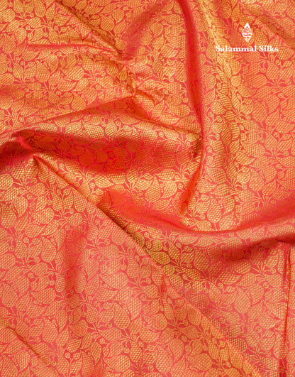 Beautiful Reddish Maroon Bridal Pure Kanjivaram Silk Saree With Traditional Border
