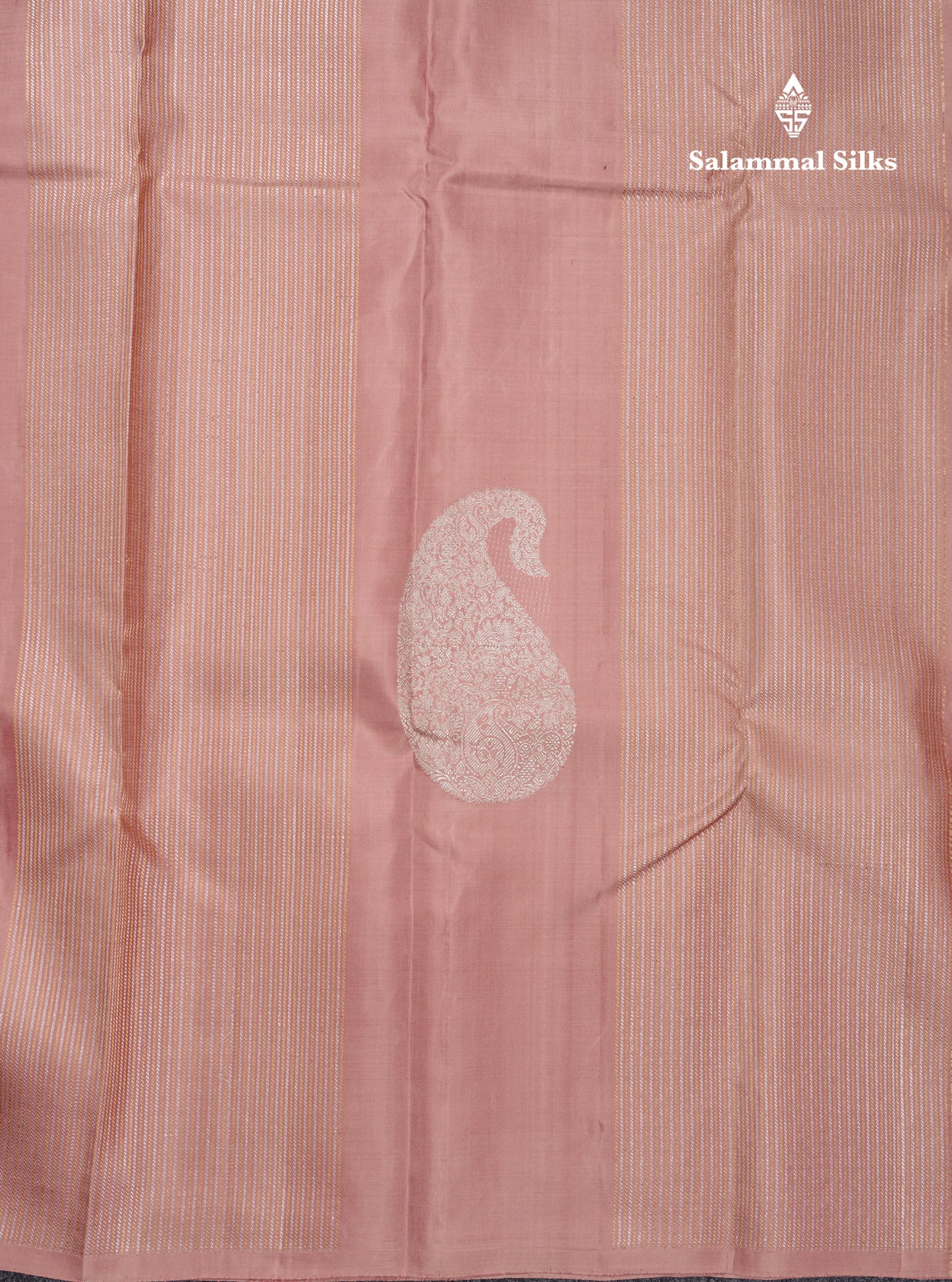 Light Chocolate Pure Kanjivaram Silk Saree With Running Blouse