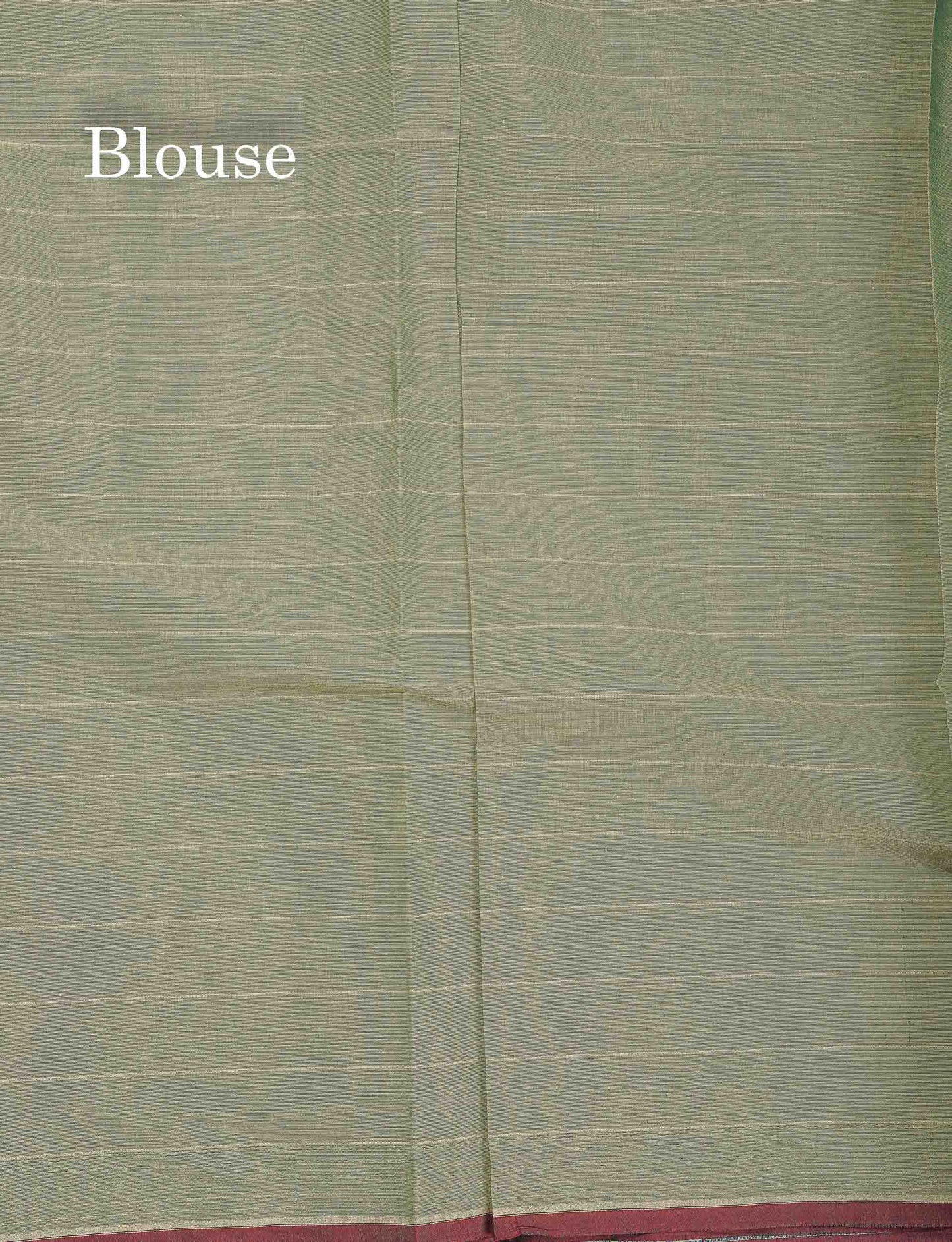 Pure Cotton Saree - Pista Green Colour Body Thread Butta With Blouse
