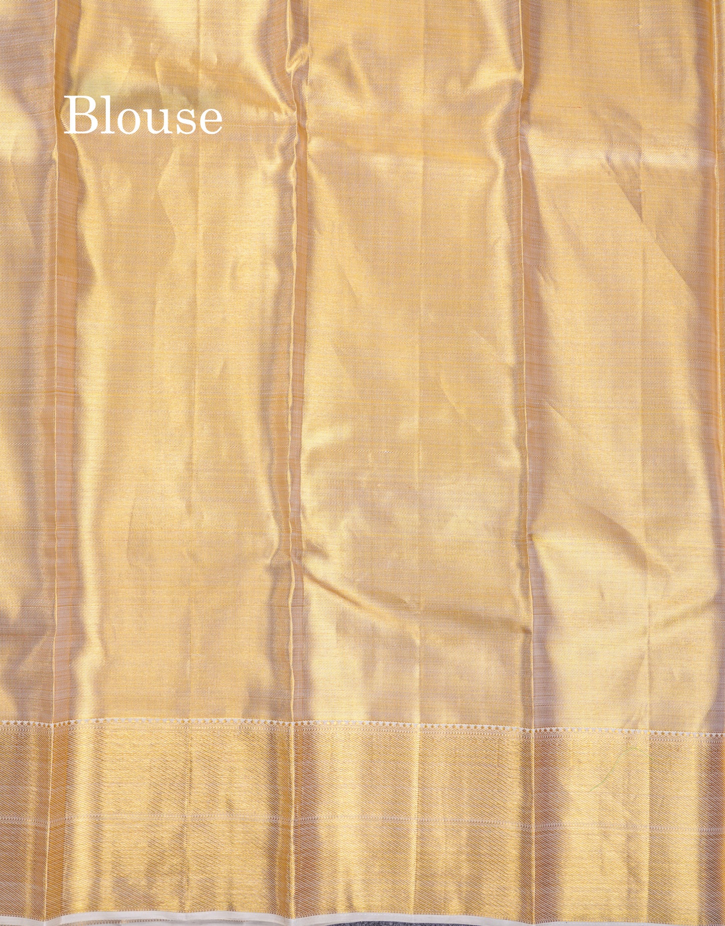 Beautiful Gold Tissue Plain Bridal Pure Kanjivaram Silk Saree With Traditional Border