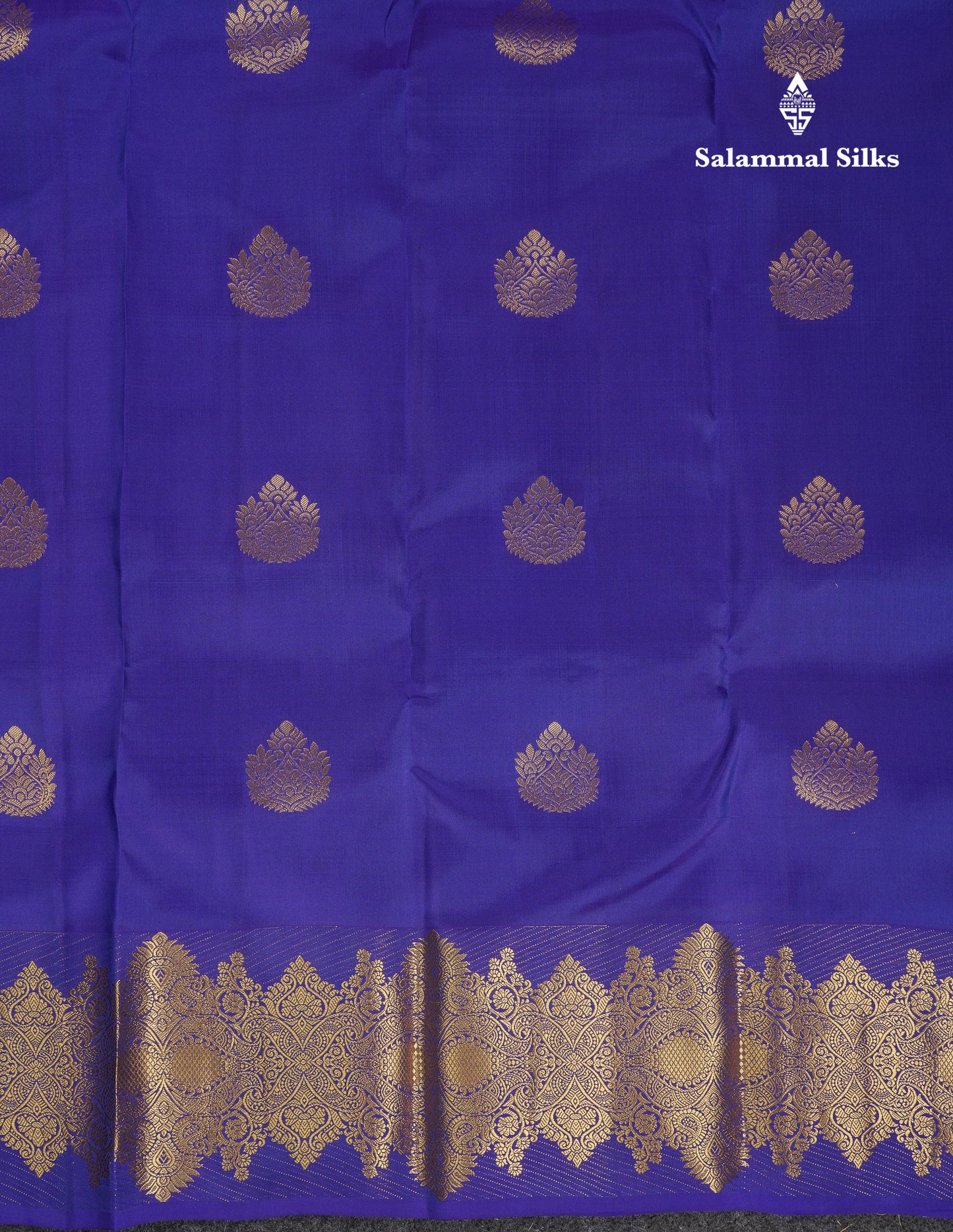 Beautiful Dual Tone Navy Blue Puremix Silk Saree With Contrast Sapphire Green Blouse