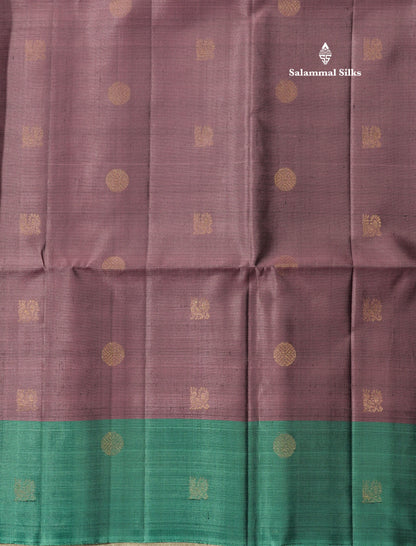 Kanjivaram Beautiful Onion Pink Pure Soft Silk Saree With Contrast Fancy Sea Blue Border