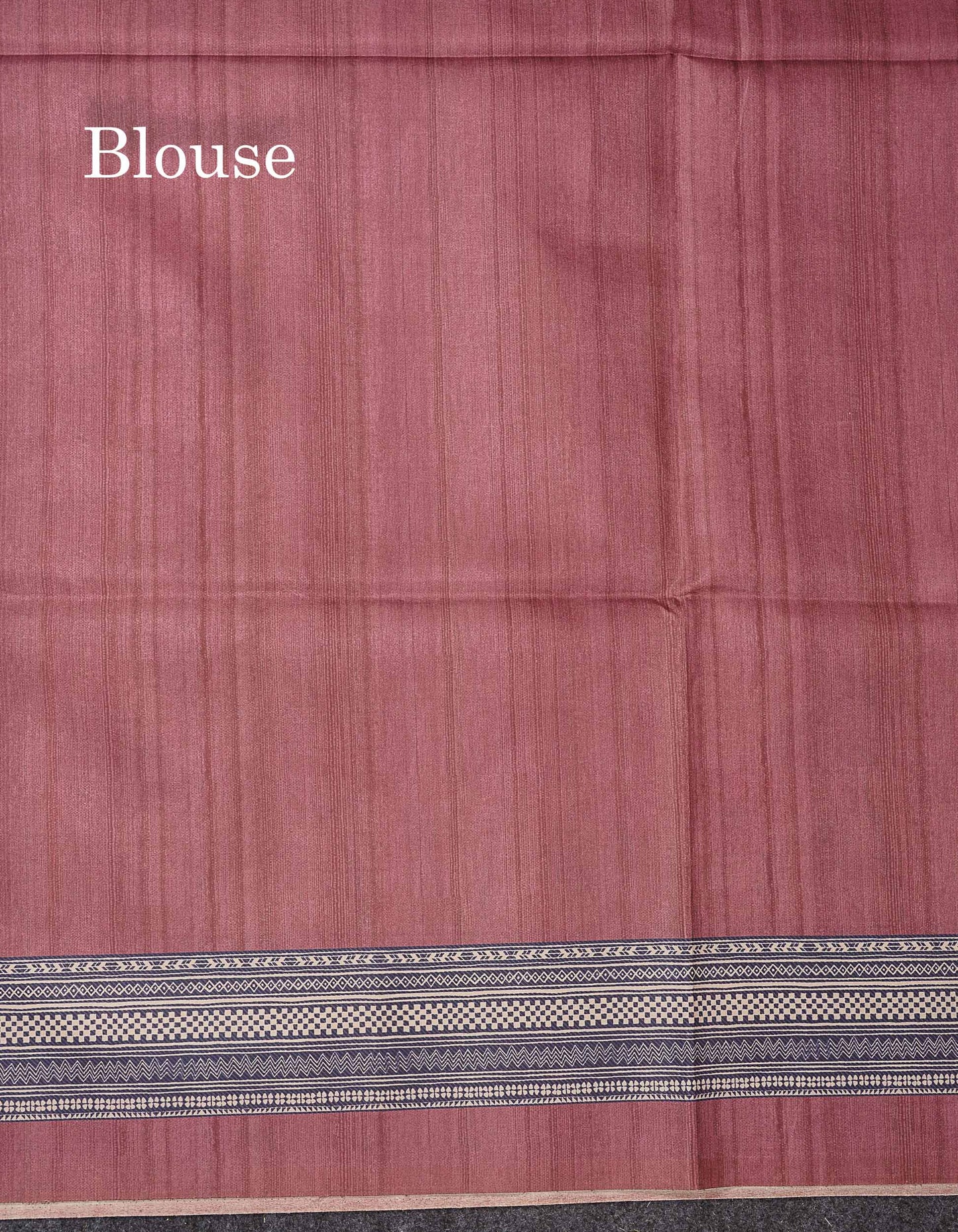Beautiful Light Chocolate Semi Tussar Fancy Saree With Contrast Light Maroon Blouse
