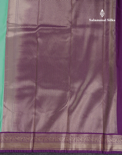 Beautiful Rexona Semi Silk Saree With Contrast Dark Purple Traditional Medium Border