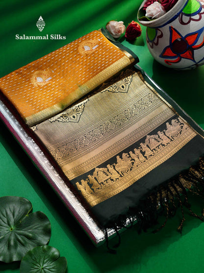 Beautiful Dark Purple Silver & Gold Zari  Semi Soft Silk Saree With Contrast Bottle Green Traditional Pallaku  Evening Morning Border