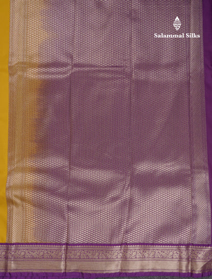 Beautiful Rexona Semi Silk Saree With Contrast Dark Purple Traditional Medium Border