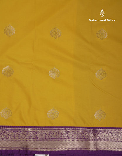 Beautiful Rexona Semi Silk Saree With Contrast Dark Purple Traditional Medium Border