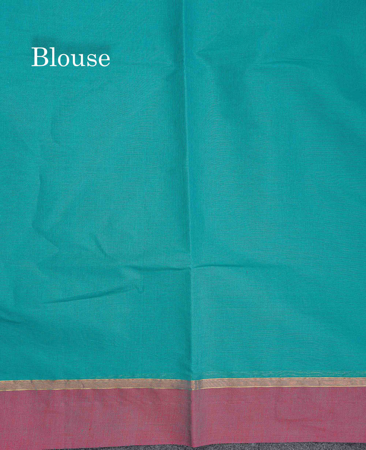 Pure Cotton Saree - Teal Blue Colour Body Thread Work Butta With Dual Tone Maroon Plain Border