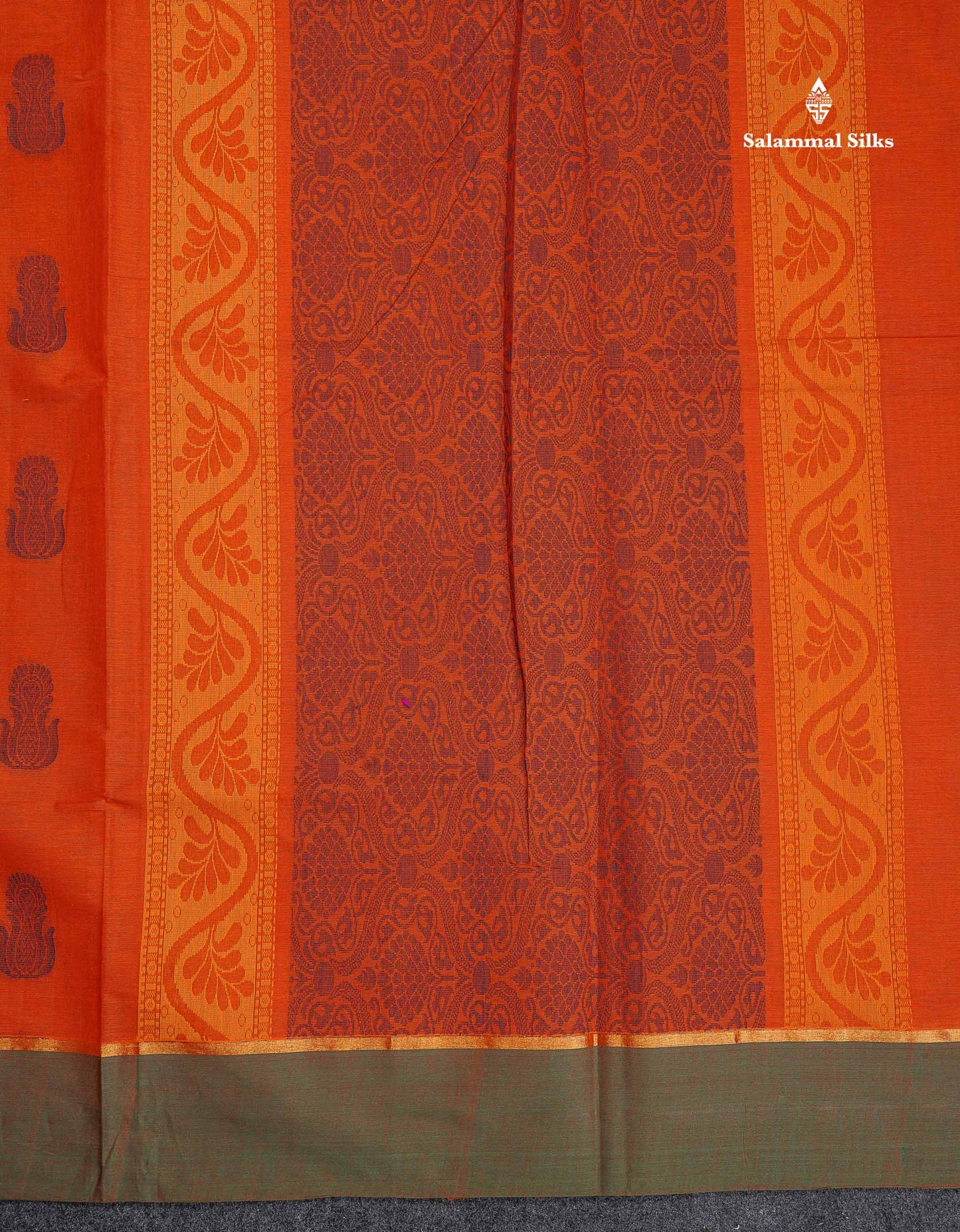 Pure Cotton Saree - Dual Tone Pink Colour Body Thread Work Butta With Pink Plain Border