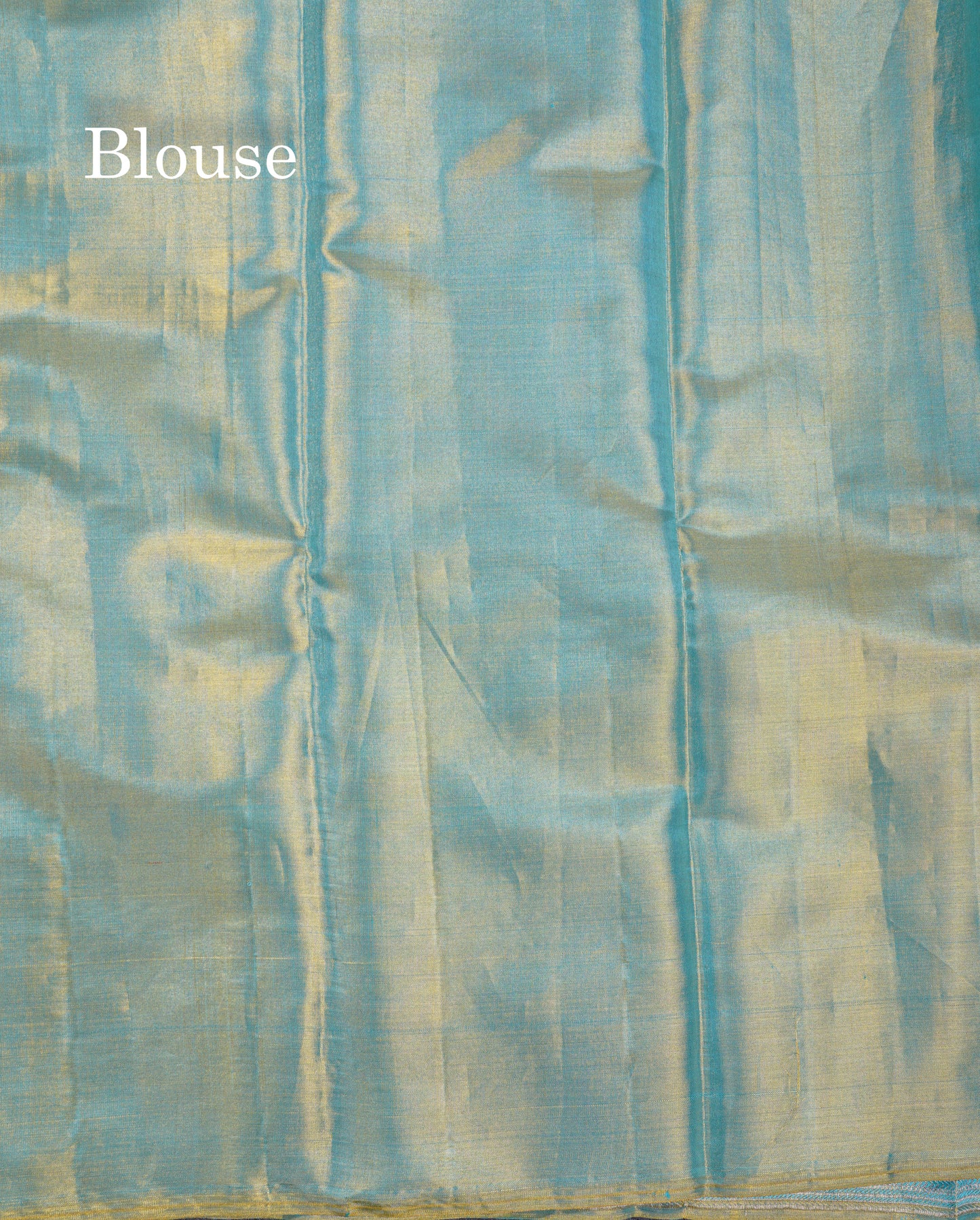 Beautiful Pastel Blue Tissue Bridal Pure Kanjivaram Silk Saree With Fancy Turning Border