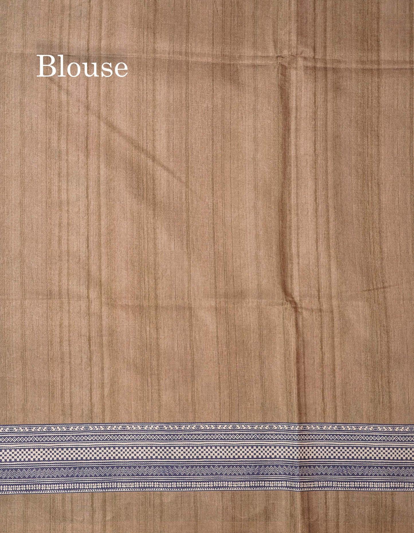 Beautiful Sandal Printed Semi Tussar Saree With Fancy Border