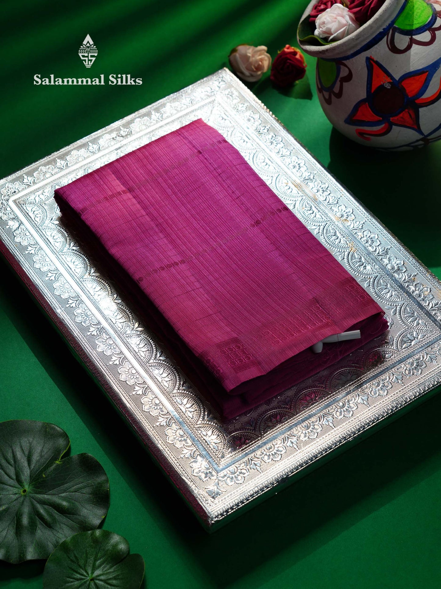 Beautiful Manthulir Green Jute Cotton Mix Fancy Saree With Traditional Small Border