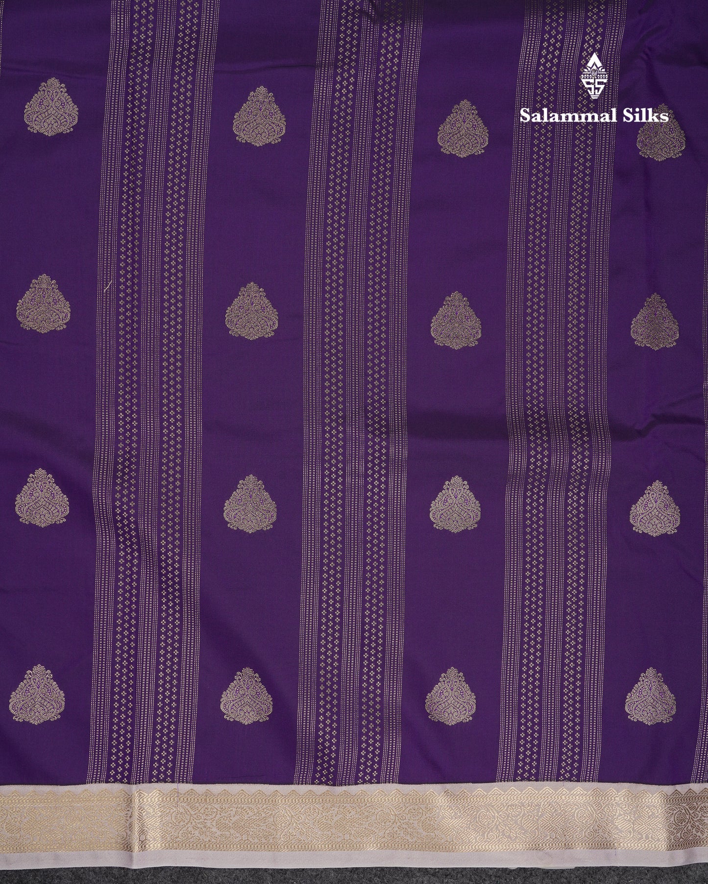 Beautiful Magenta Semi Silk Saree With Contrast Cream Sandal Traditional Small Border