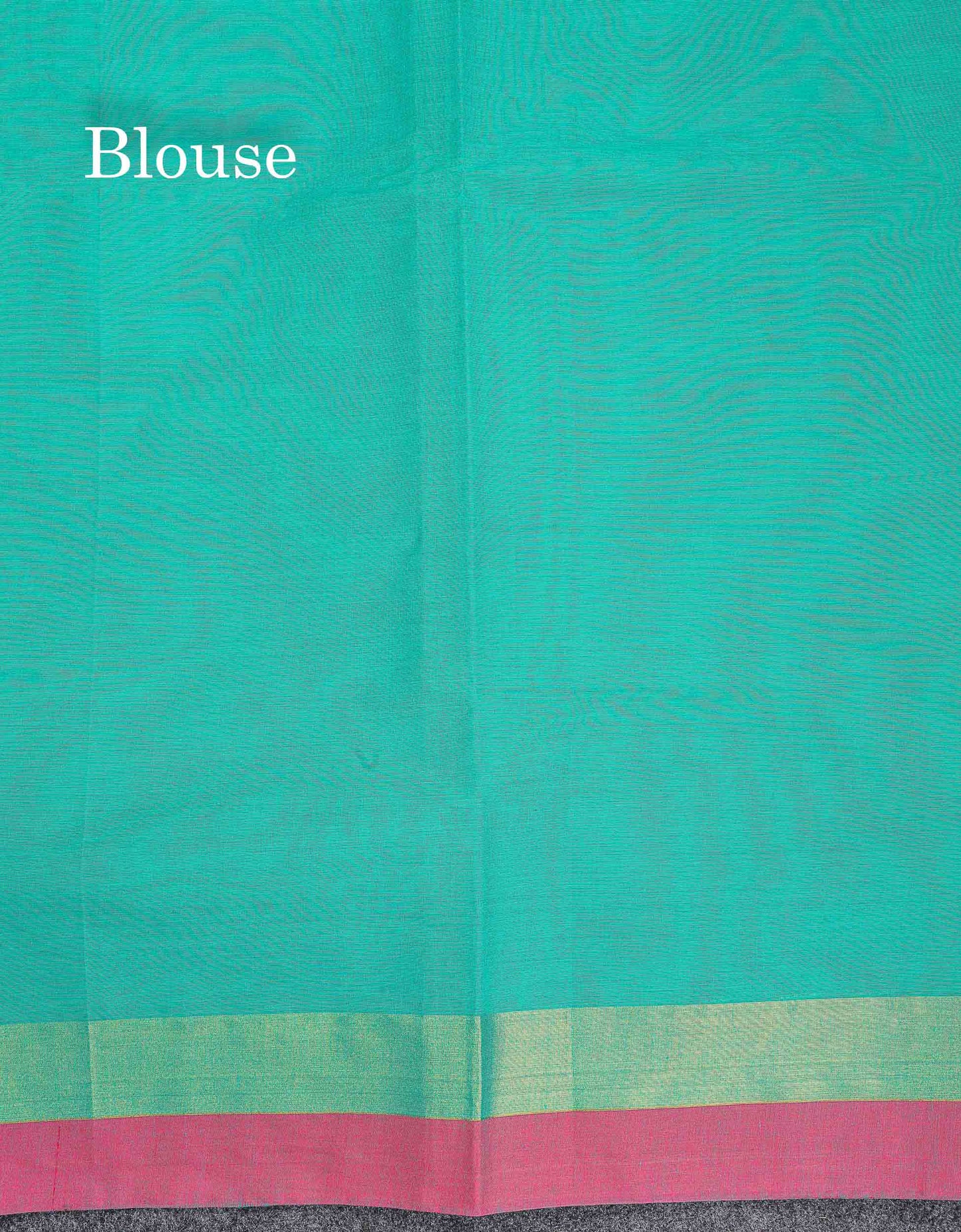 Pure Cotton Saree - Sea Green Colour Body Thread Butta With Contrast Pink Small Border