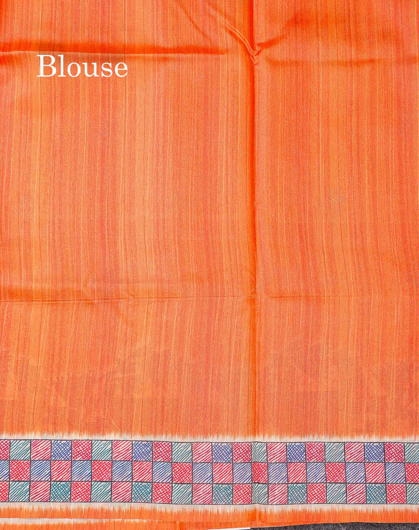 Beautiful Ramar Blue Semi Tussar Fancy Saree With Blouse