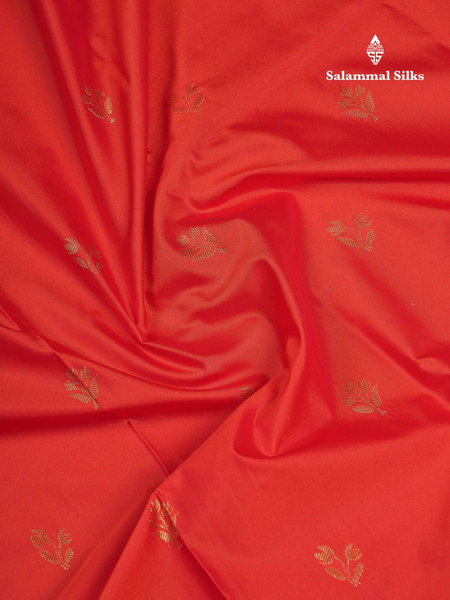 Beautiful Orange Semi Silk Saree With Contrast Dark Peach Traditional Small Border