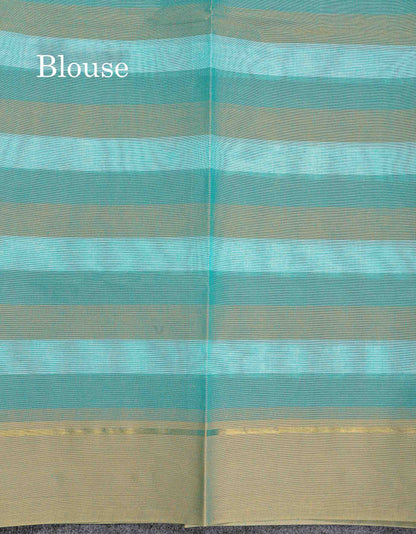 Pure Cotton Saree - Multicolour Body Thread Butta With Fancy Border