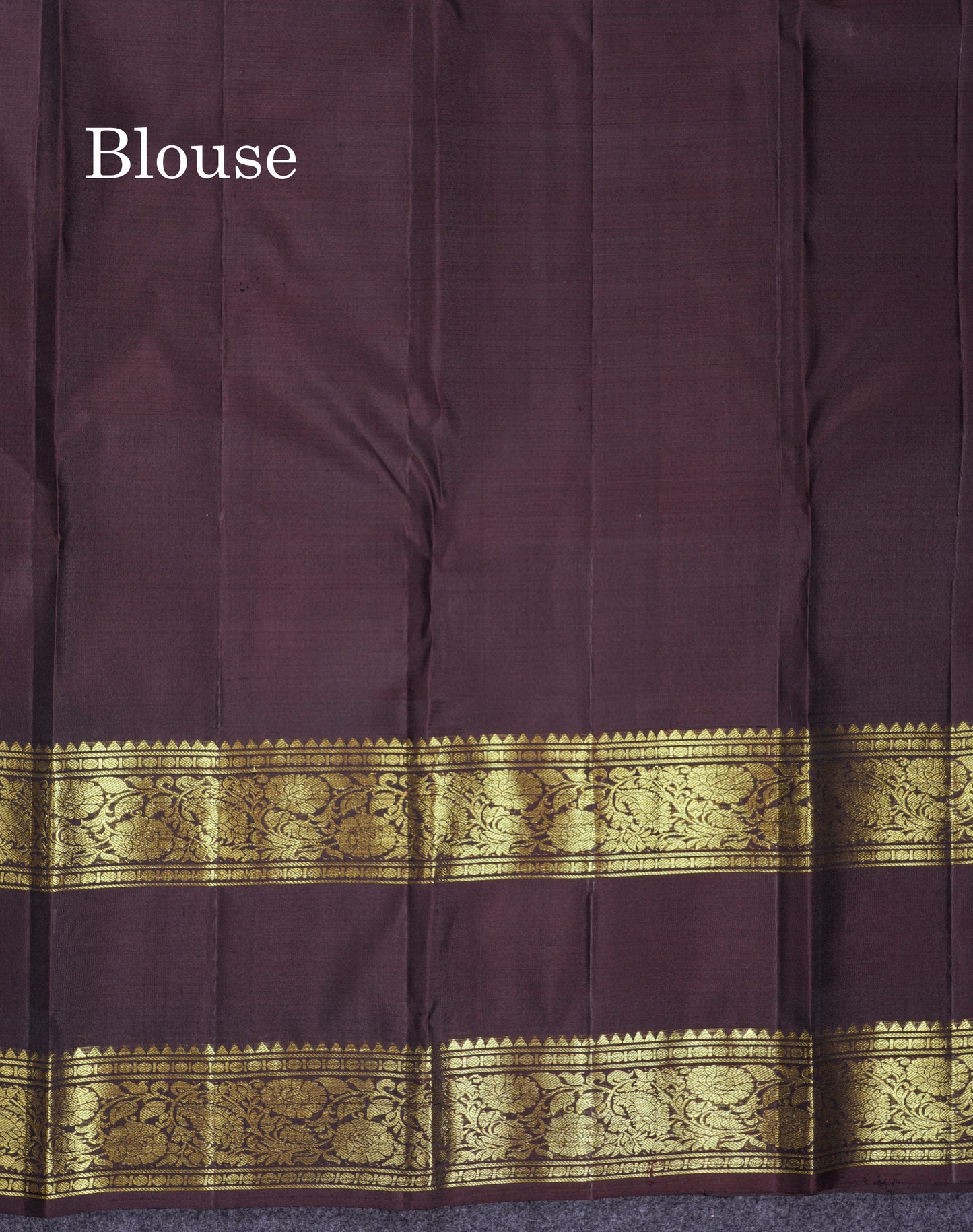 Beautiful Teal Green Pure Kanjivaram Silk Saree With Contrast Dark Brown Traditional Gap Evening Morning Border