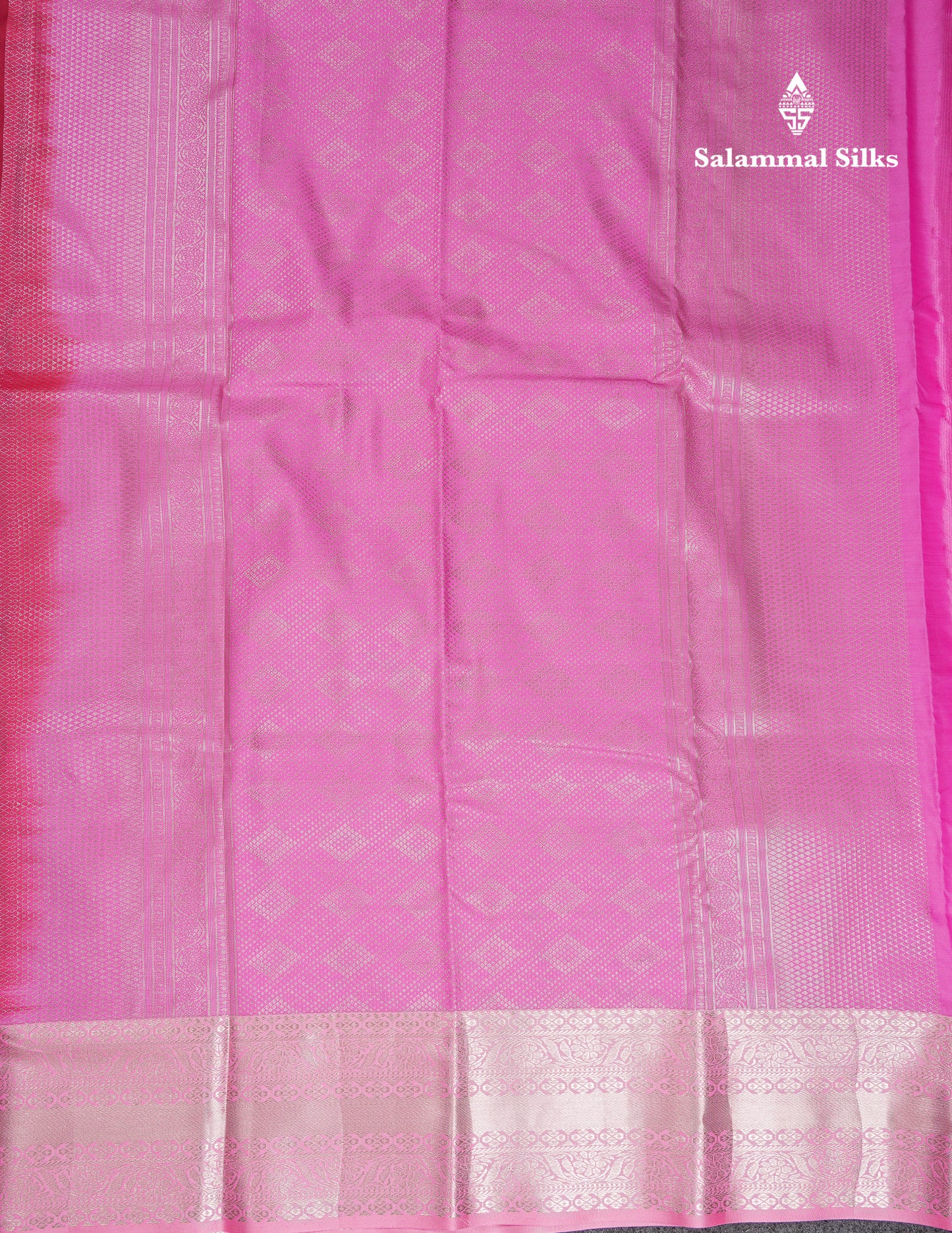 Beautiful Dual Tone Bottle Green Semi Silk Saree With Contrast Baby Pink Traditional Border