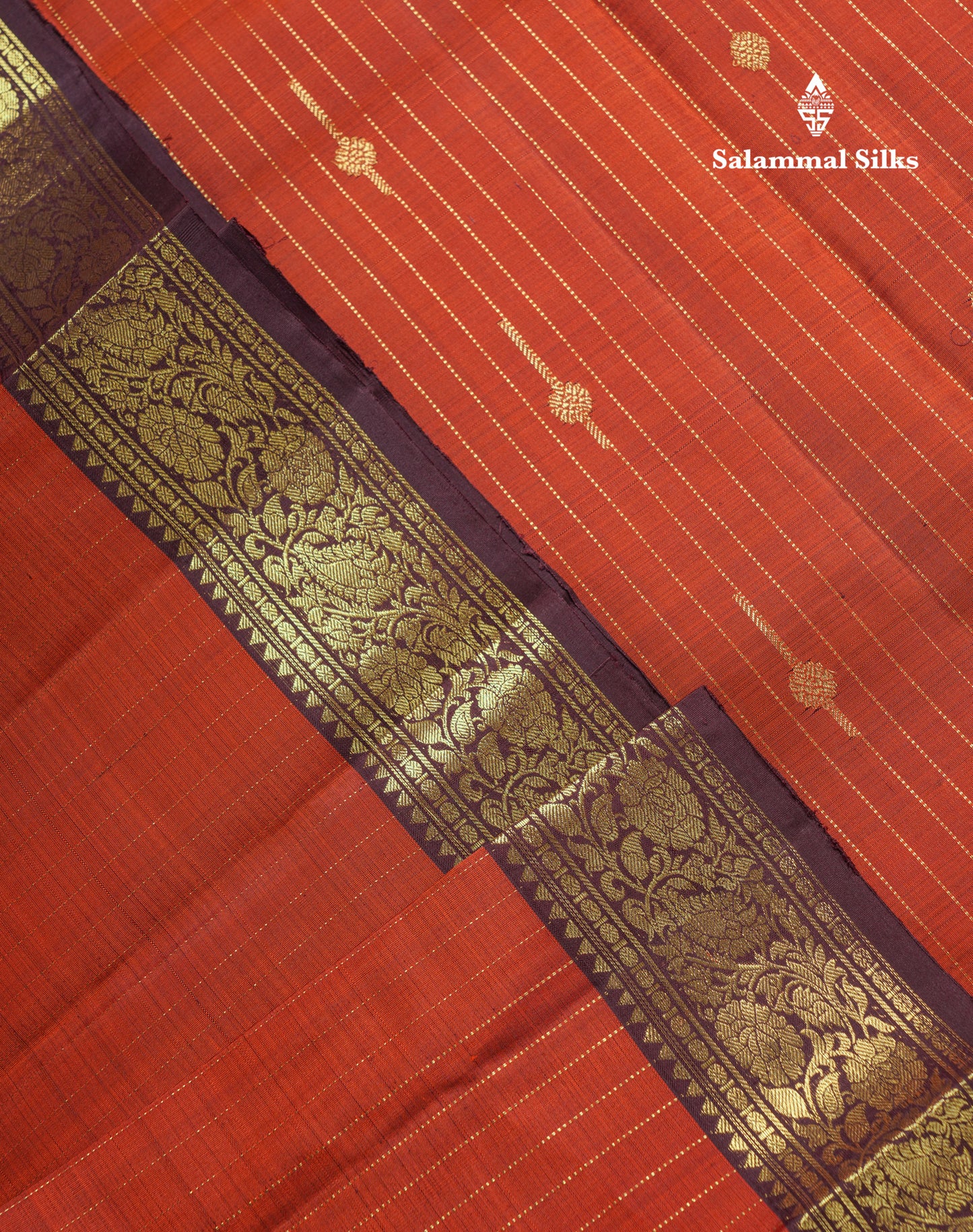 Beautiful Teal Green Pure Kanjivaram Silk Saree With Contrast Dark Brown Traditional Gap Evening Morning Border