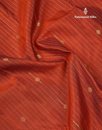 Beautiful Teal Green Pure Kanjivaram Silk Saree With Contrast Dark Brown Traditional Gap Evening Morning Border