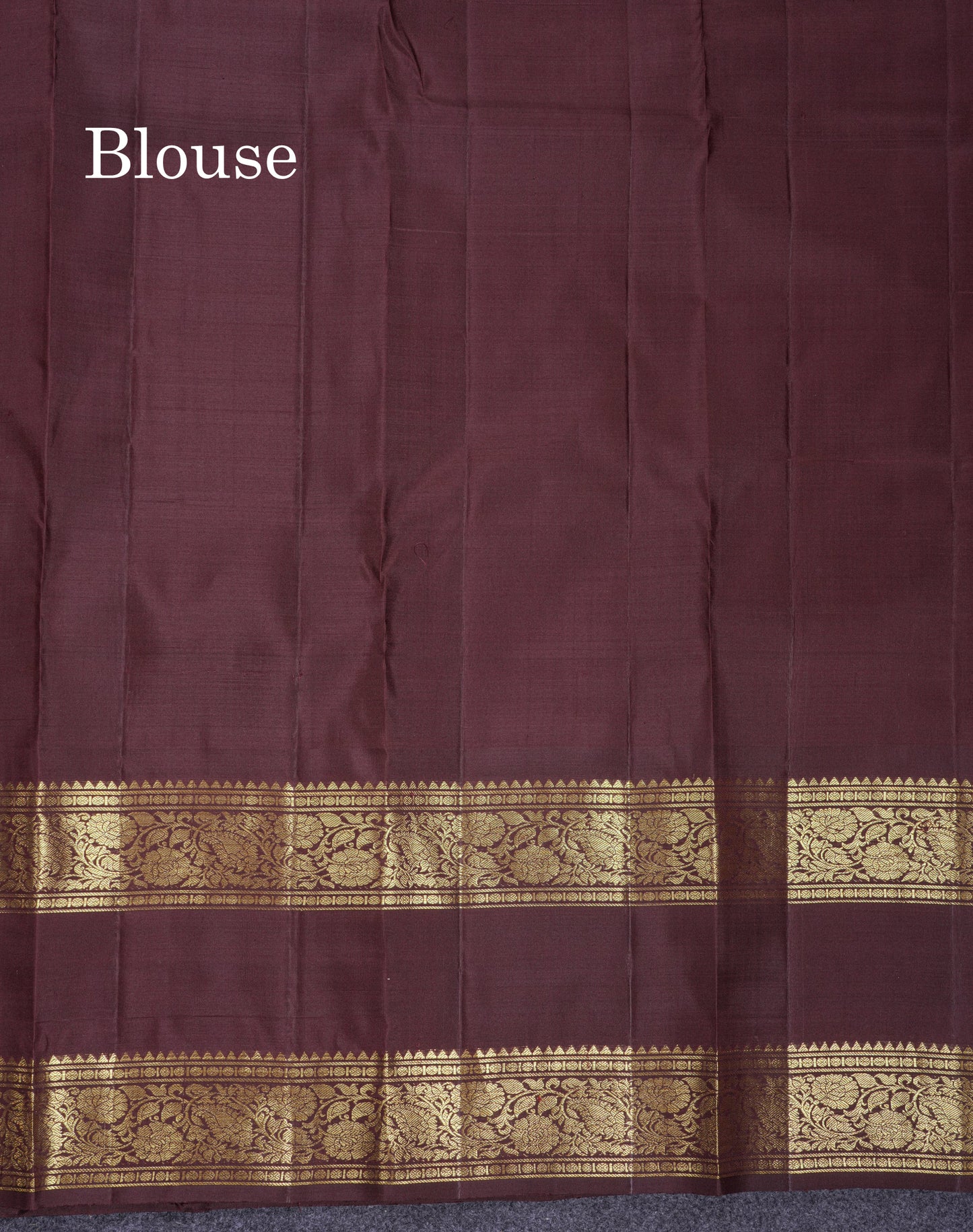 Beautiful Teal Green Pure Kanjivaram Silk Saree With Contrast Dark Brown Traditional Gap Evening Morning Border