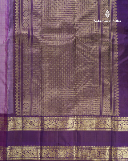 Beautiful Teal Green Pure Kanjivaram Silk Saree With Contrast Dark Brown Traditional Gap Evening Morning Border