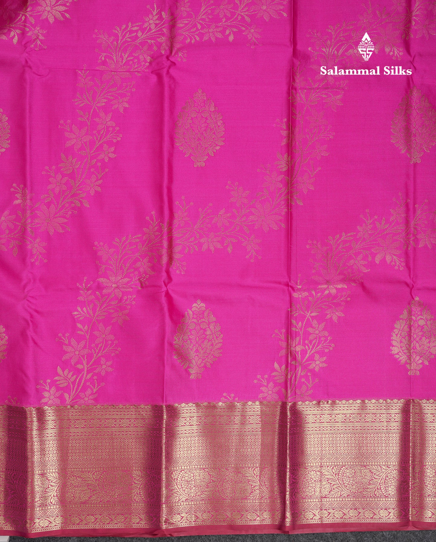 Beautiful Pink Semi Silk Saree With Contrast Maroon Traditional Border