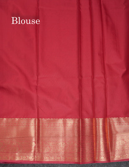 Beautiful Pink Semi Silk Saree With Contrast Maroon Traditional Border