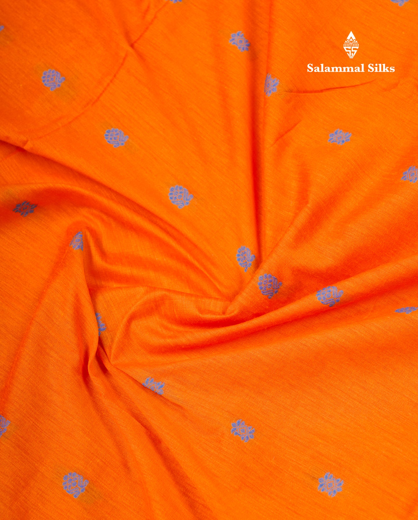 Mango Yellow Kalyani Cotton Saree With Contrast Dual Tone Violet Blouse