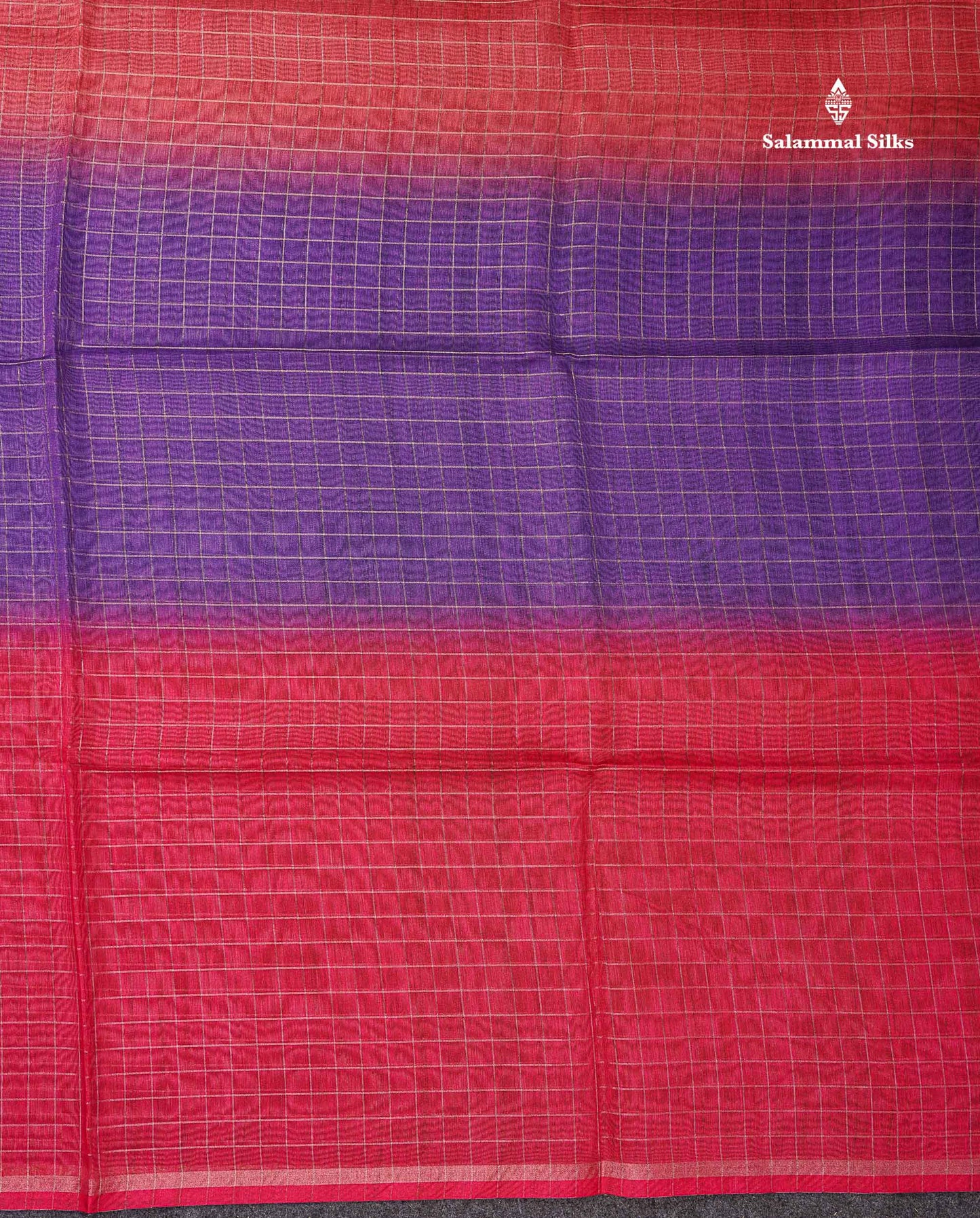 Beautiful Multicolour Checks Fancy Cotton Mix Saree With Contrast Kalamkari Blouse