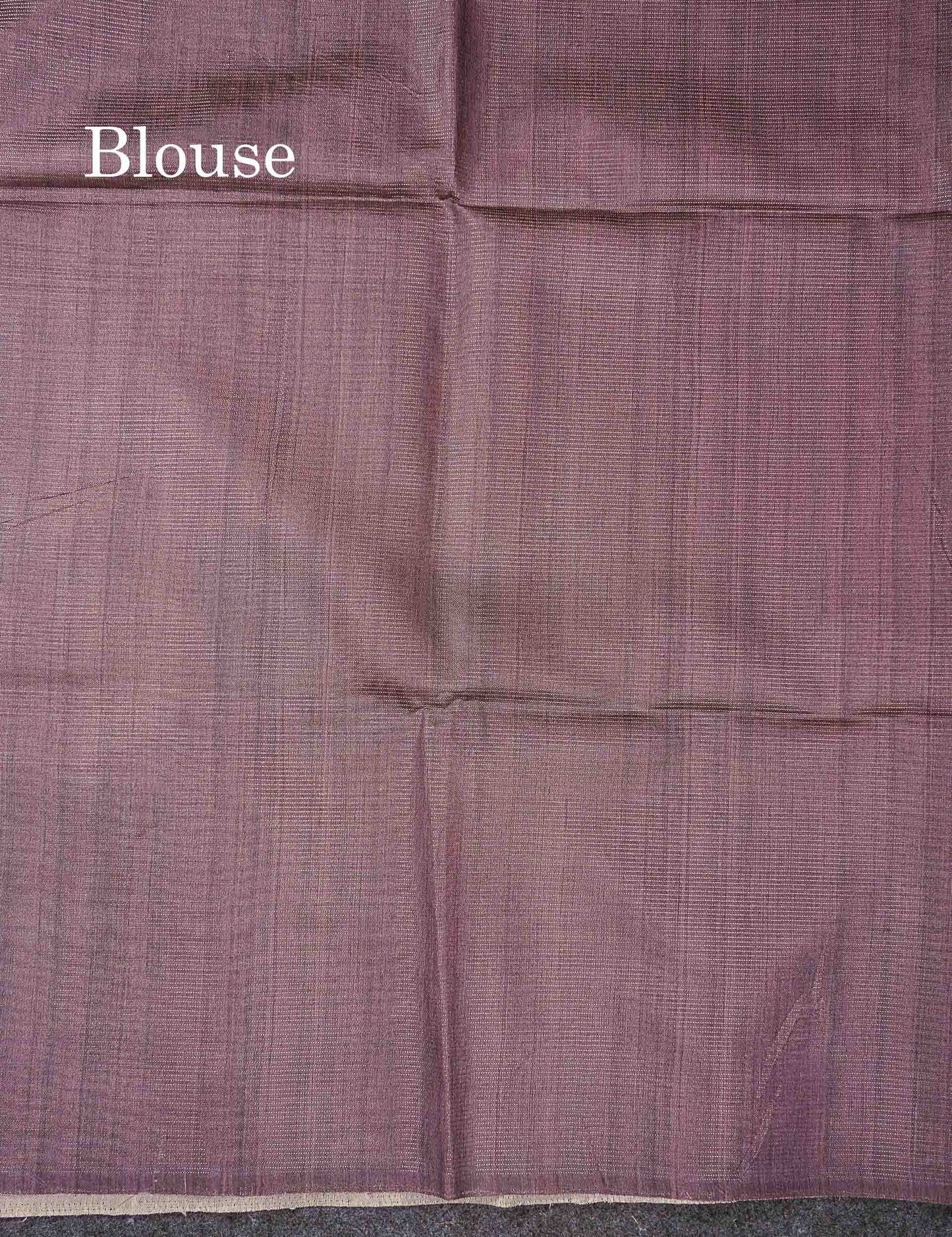 Beautiful Peach Vaira Oosi Lines Fancy Semi Tussar Saree With Contrast Pastel Violet Blouse