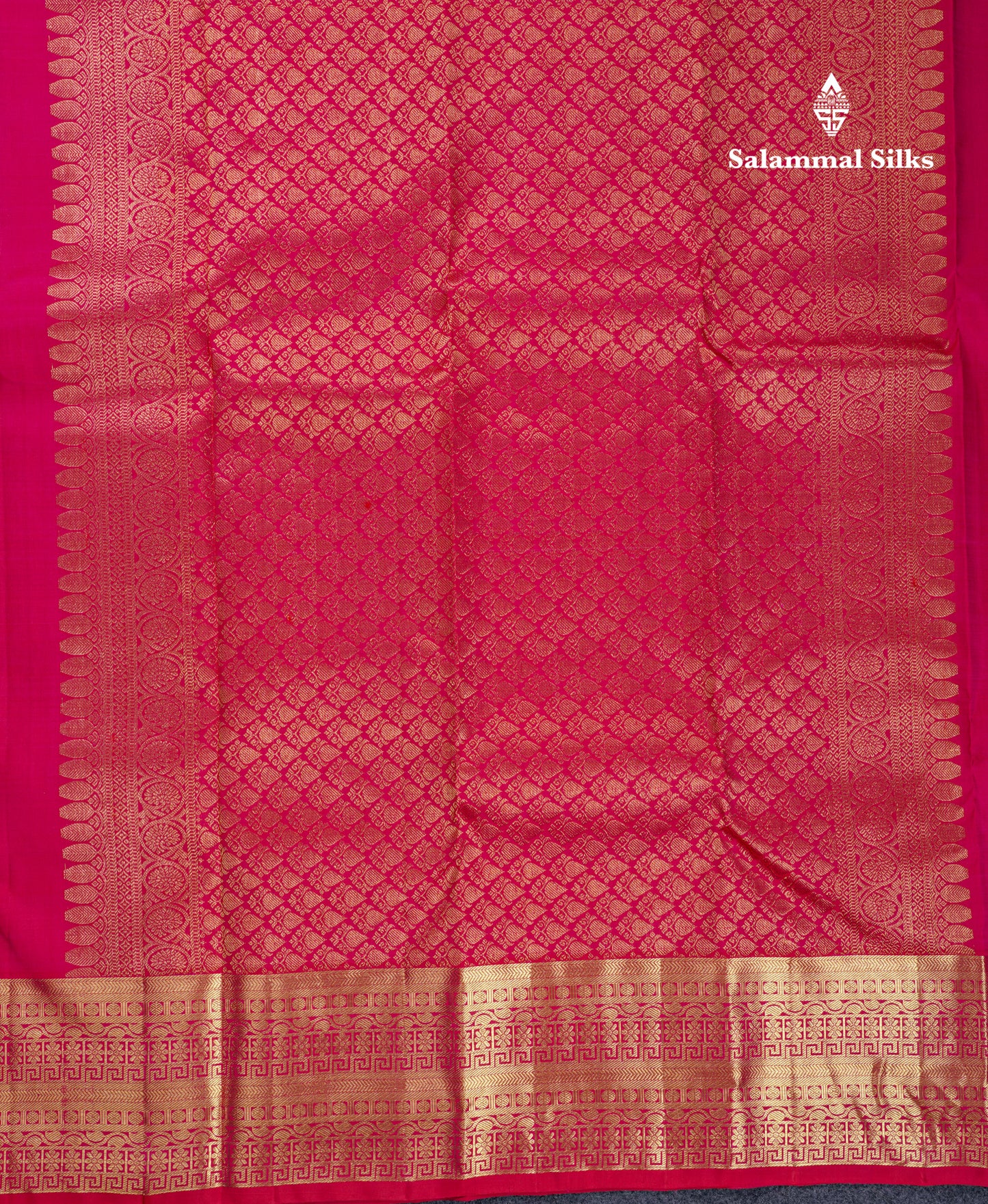 Beautiful Dual Tone Rani Pink Fancy Pure Kanjivaram Silk Saree With Traditional Border