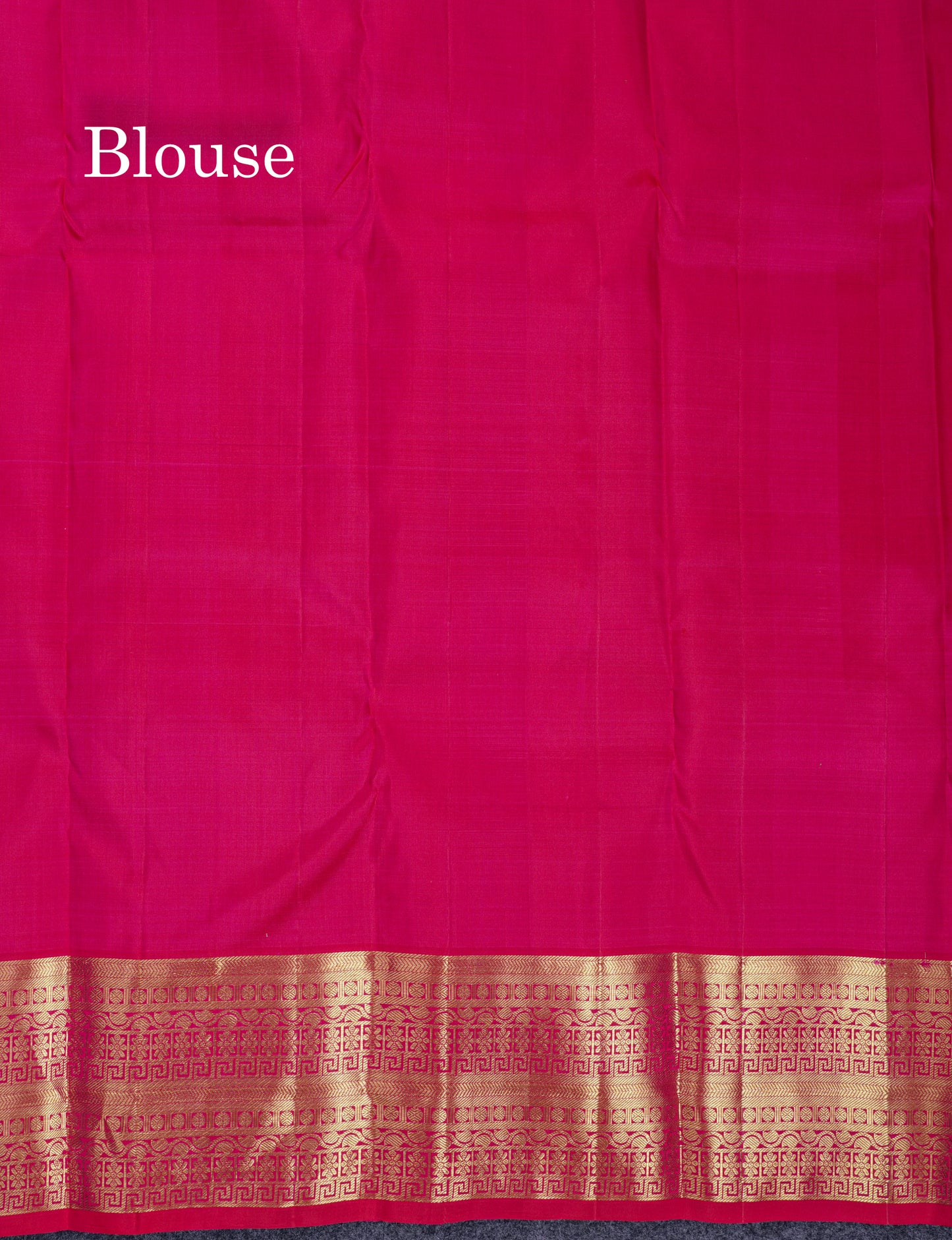 Beautiful Dual Tone Rani Pink Fancy Pure Kanjivaram Silk Saree With Traditional Border