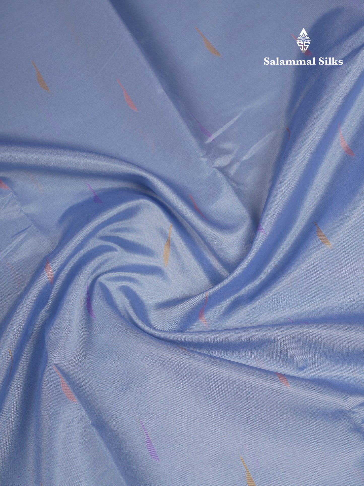 Beautiful Light Purple Malli Mogu Butta Semi Silk Saree With Traditional Temple Border