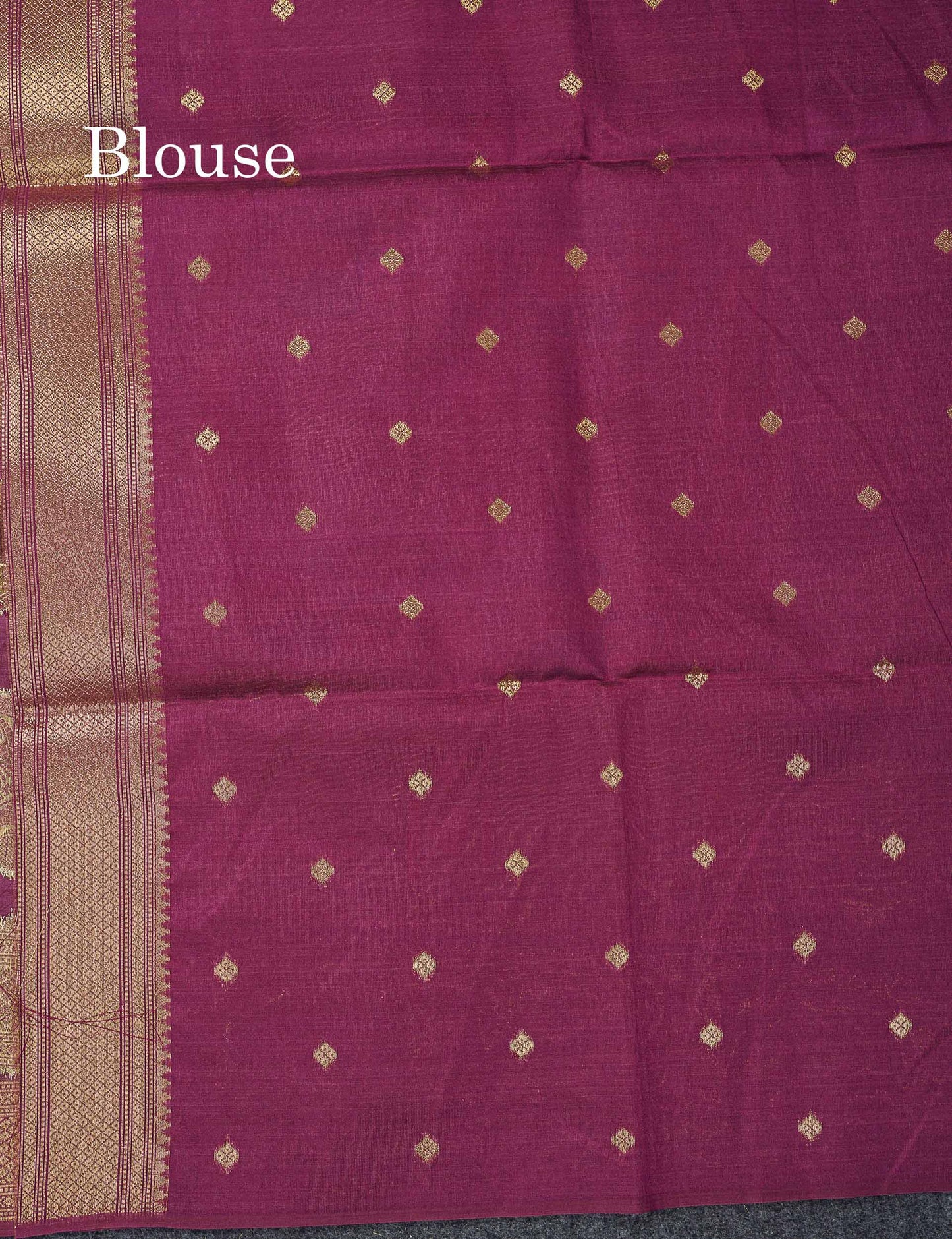 Beautiful Magenta Menakari Work With Zari Butta Konkan Semi Silk Saree With Traditional Border