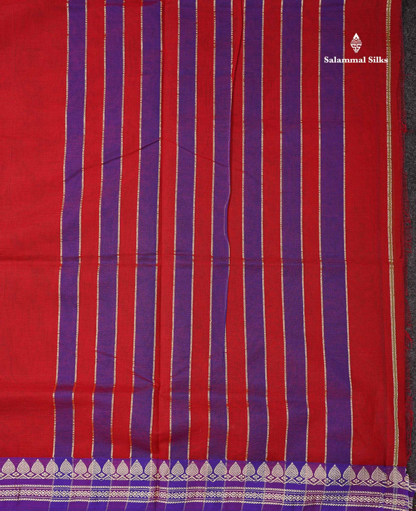 Beautiful Dark Bottle Green Plain Pure Cotton Saree With Contrast Dual Tone Blue Thread Work Border