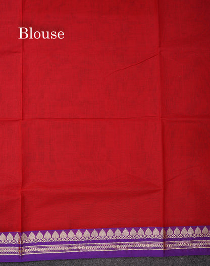 Beautiful Dark Bottle Green Plain Pure Cotton Saree With Contrast Dual Tone Blue Thread Work Border