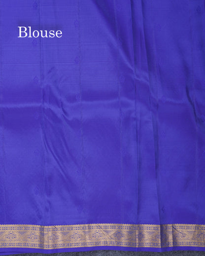 Dual Tone Peacock Green Puremix Silk Saree With Small Traditional Border