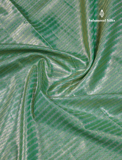 Beautiful Baby Pink Tissue Silk Mix Saree With Contrast Vadamalli Traditional Pallaku Evening Morning Border