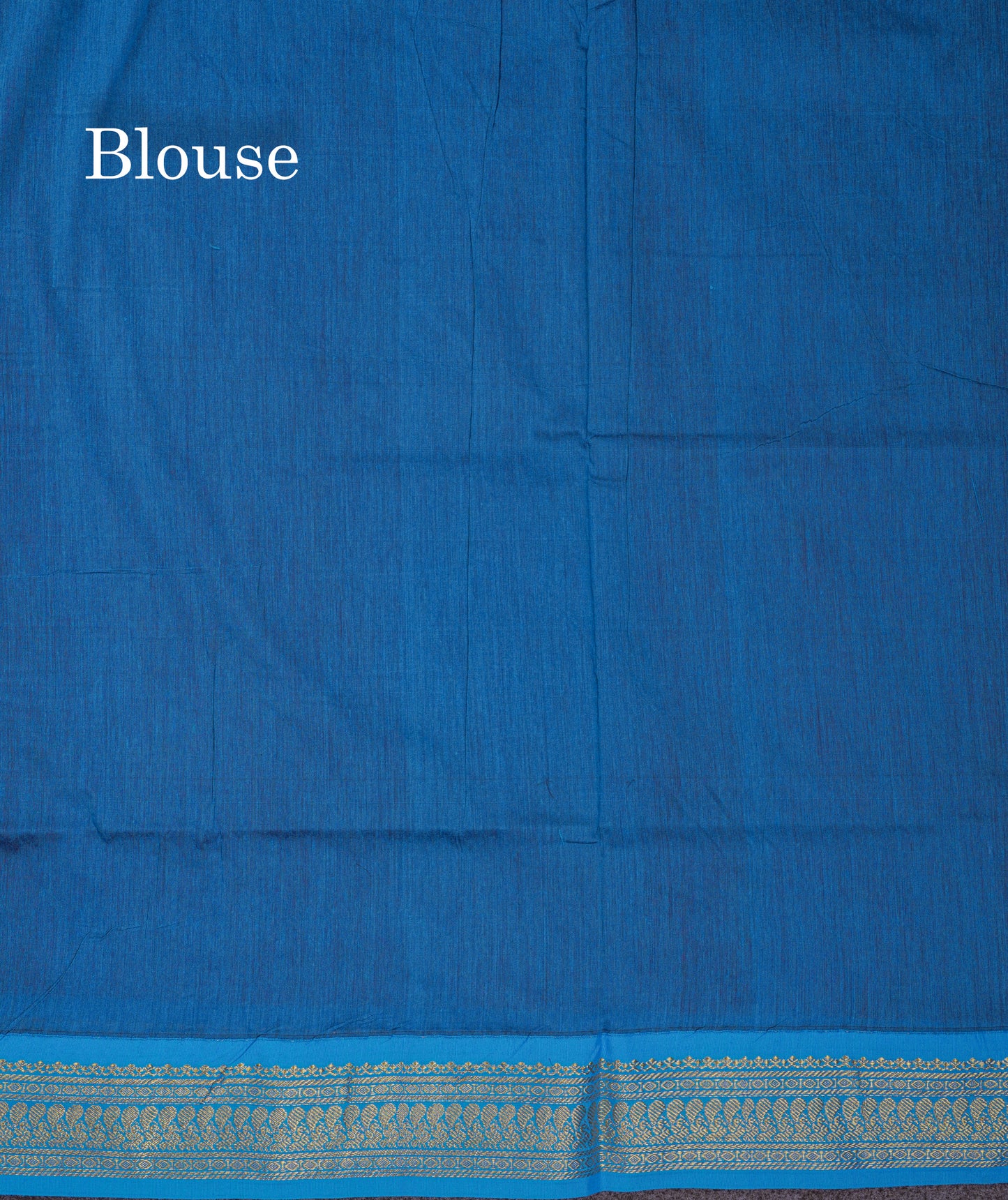 Beautiful Dual Tone Maroon Kalyani Cotton Saree With Contrast Blue Blouse